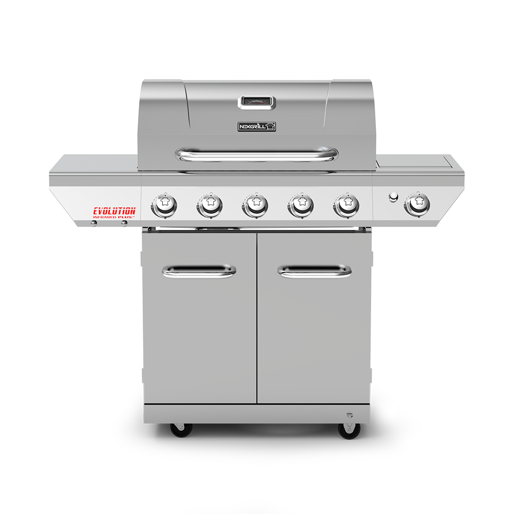 Deluxe 6-Burner Gas Grill with Infrared Searing Side Burner – Nexgrill  Canada